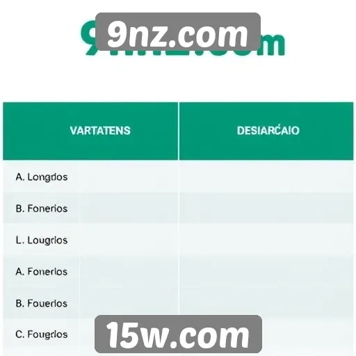 Comparativo entre 9nz.com e outros sites de jogos